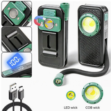 Rechargeable 800-Lumen Work Light with Clip & Magnet